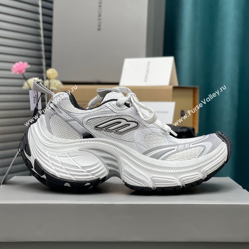 Balenciaga 10XL Trainers Sneakers in Mesh TPU and Rubber White 2024 0129 (8-240129023)