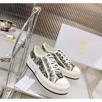 Dior WalknDior Platform Sneakers in Beige Toile de Jouy Embroidered Cotton 2024 0126 (MD-240126019)