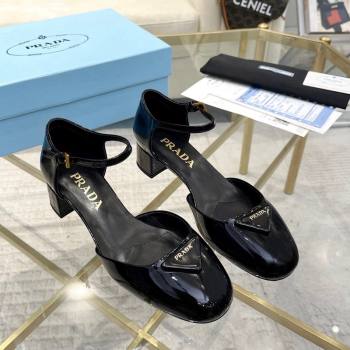 Prada Patent leather pumps 4.5cm Black 2024 0228 (MD-240228074)