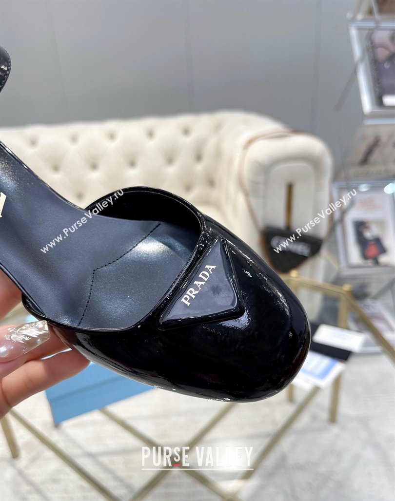 Prada Patent leather pumps 4.5cm Black 2024 0228 (MD-240228074)