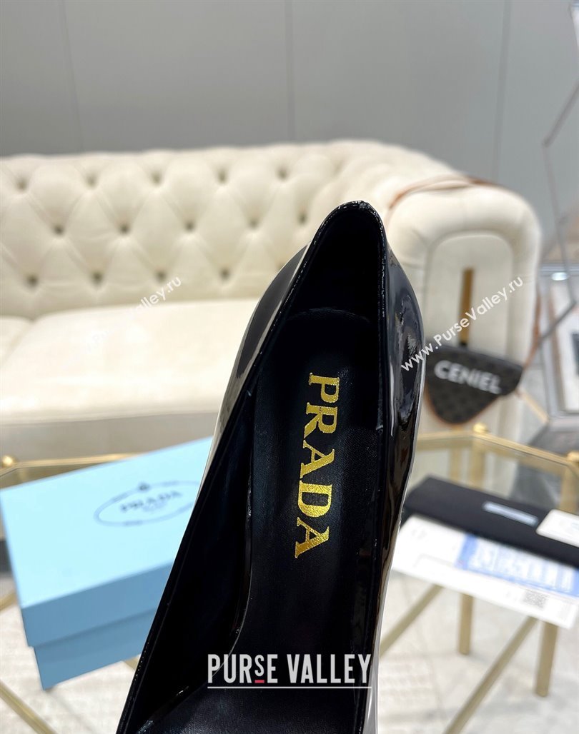 Prada Patent leather pumps 7.5cm Black 2024 022802 (MD-240228080)