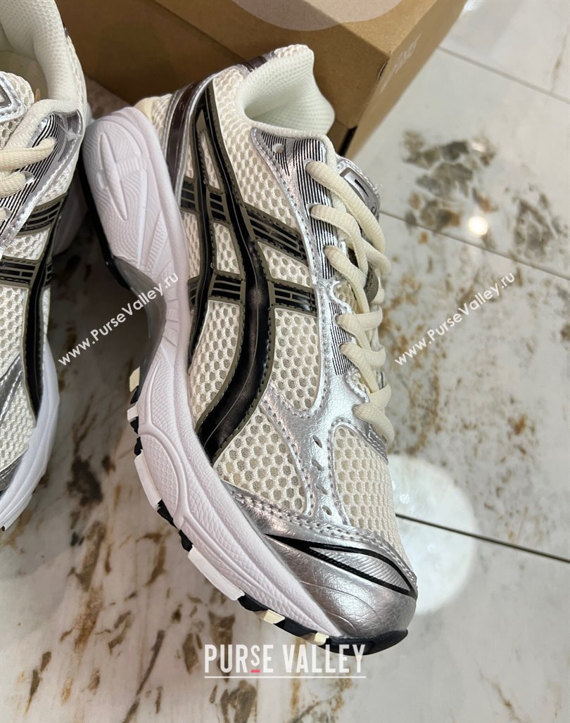 JJJJound x Asics Gel- Kayano 14 Sneakers in Silver Leather and Mesh 1 2024 (8-240227137)