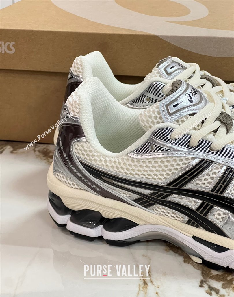 JJJJound x Asics Gel- Kayano 14 Sneakers in Silver Leather and Mesh 1 2024 (8-240227137)