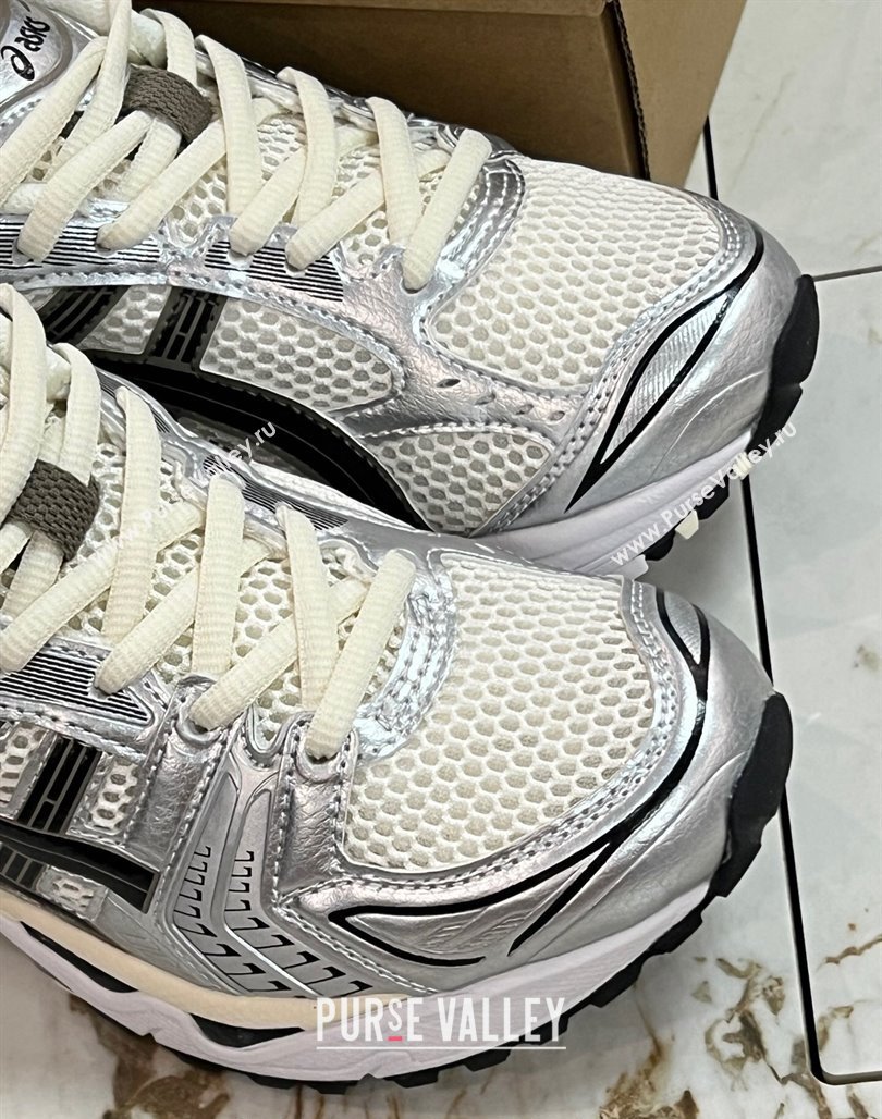 JJJJound x Asics Gel- Kayano 14 Sneakers in Silver Leather and Mesh 1 2024 (8-240227137)