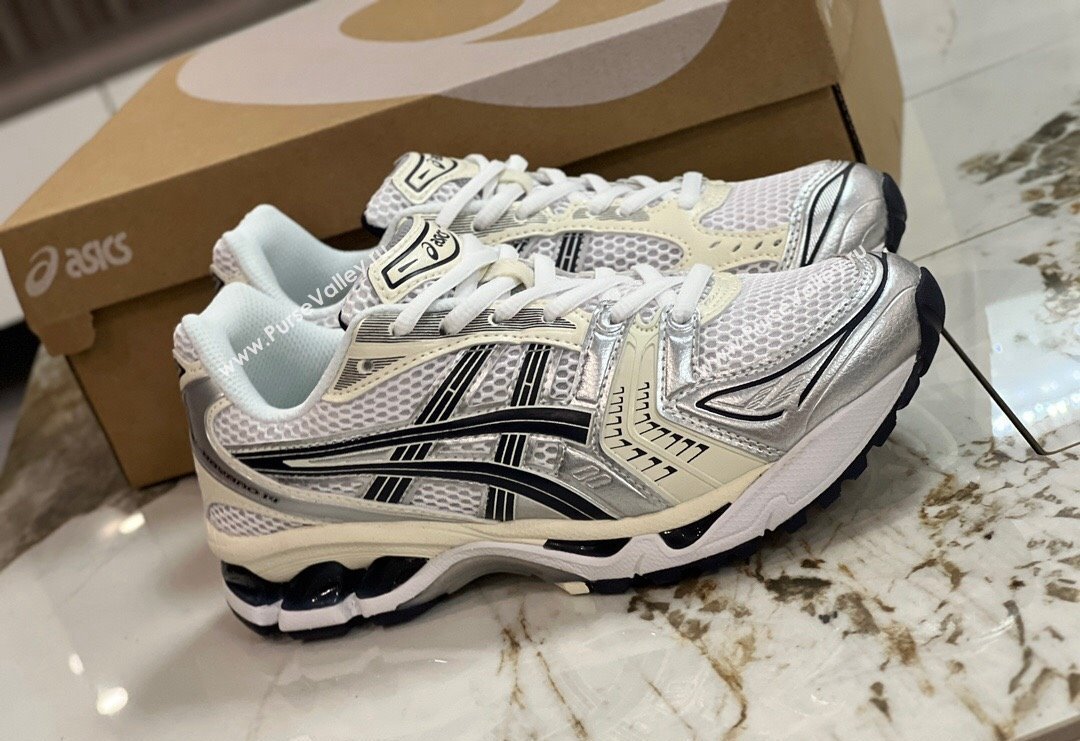 JJJJound x Asics Gel- Kayano 14 Sneakers in Silver Leather and Mesh 2 2024 (8-240227138)