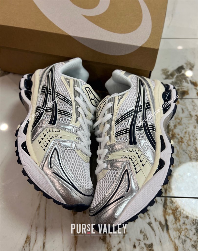 JJJJound x Asics Gel- Kayano 14 Sneakers in Silver Leather and Mesh 2 2024 (8-240227138)