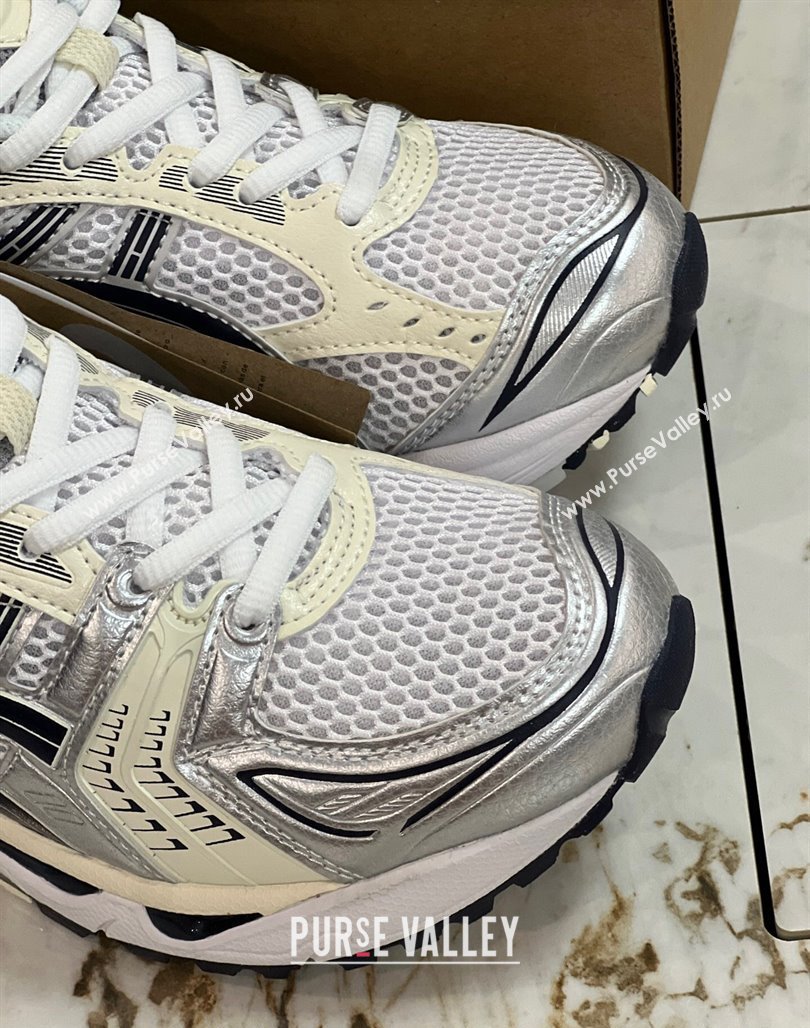JJJJound x Asics Gel- Kayano 14 Sneakers in Silver Leather and Mesh 2 2024 (8-240227138)