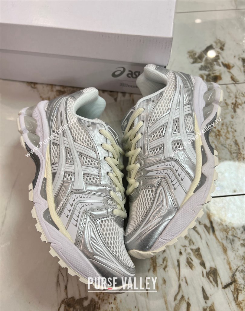 JJJJound x Asics Gel- Kayano 14 Sneakers in Silver Leather and Mesh 3 2024 (8-240227139)