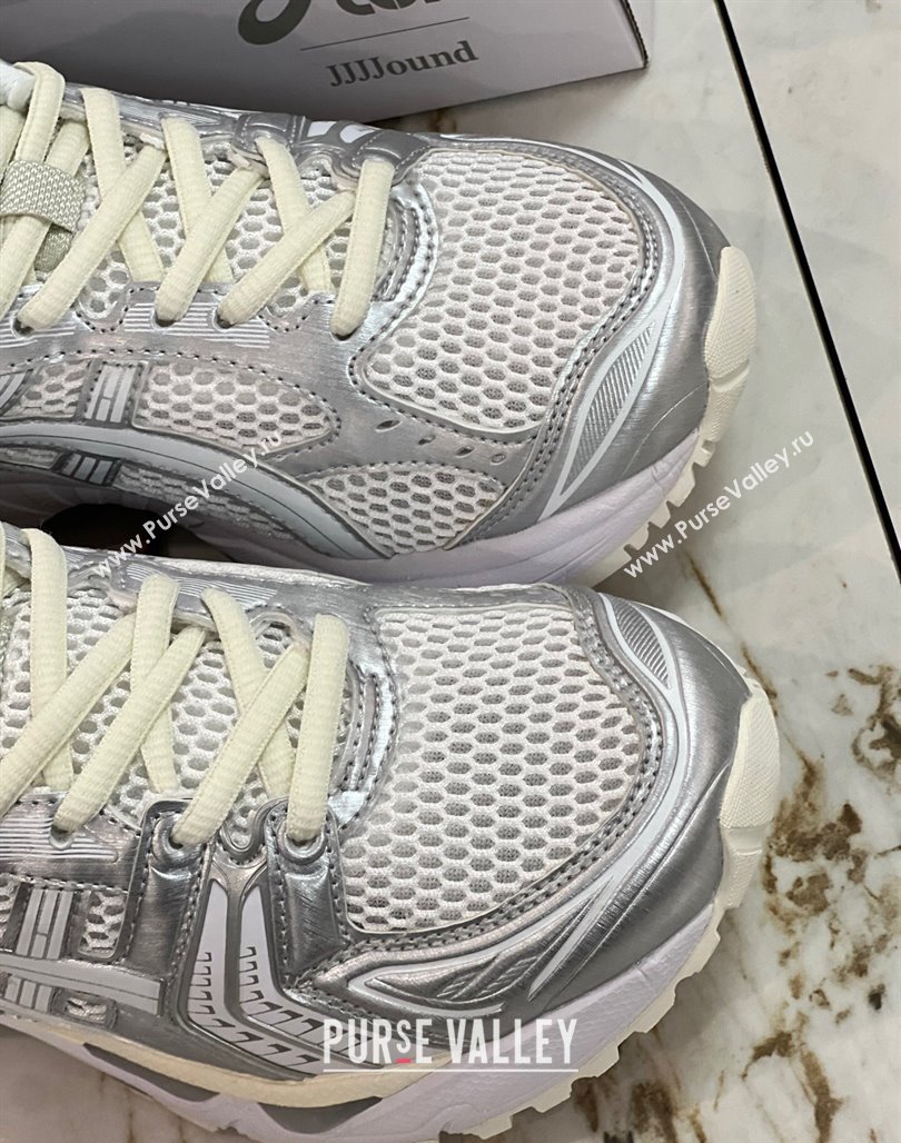 JJJJound x Asics Gel- Kayano 14 Sneakers in Silver Leather and Mesh 3 2024 (8-240227139)