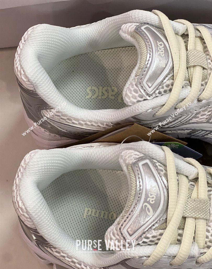 JJJJound x Asics Gel- Kayano 14 Sneakers in Silver Leather and Mesh 3 2024 (8-240227139)