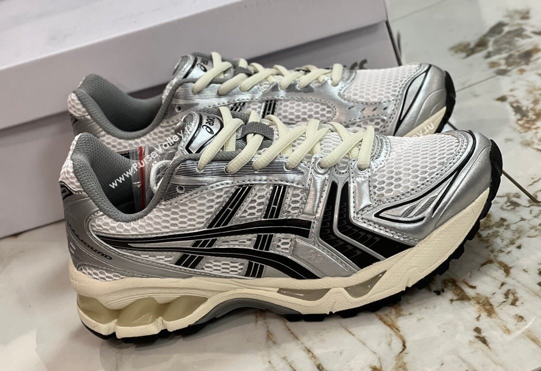 JJJJound x Asics Gel- Kayano 14 Sneakers in Silver Leather and Mesh 4 2024 (8-240227140)