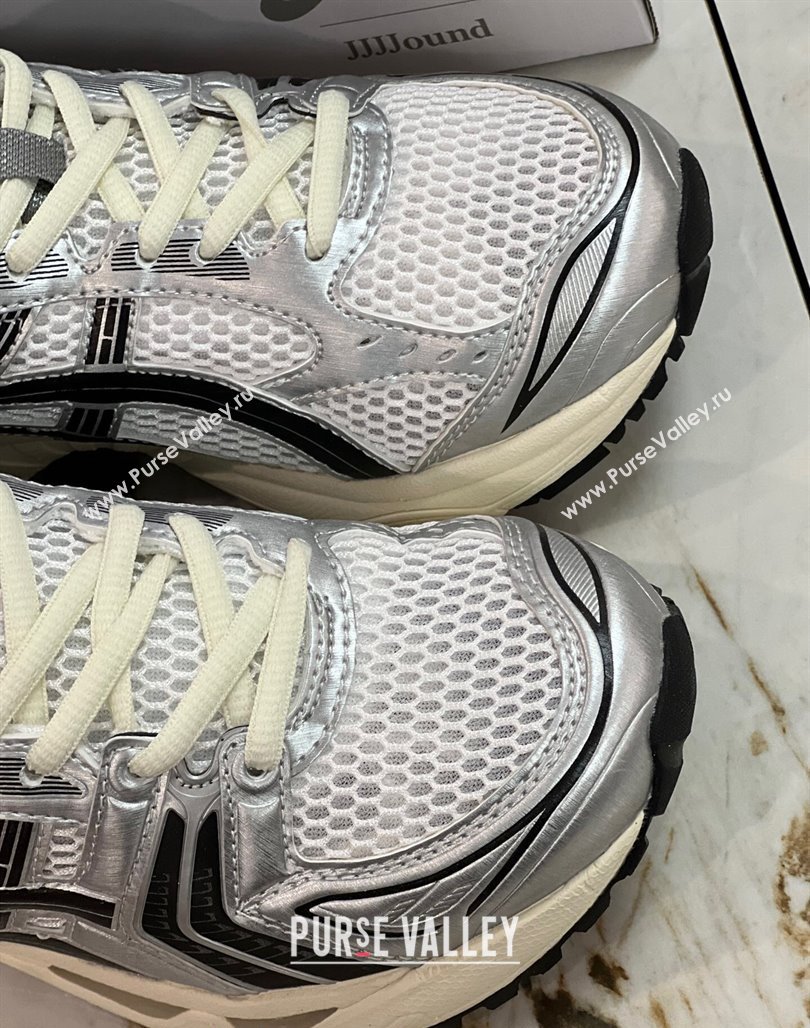 JJJJound x Asics Gel- Kayano 14 Sneakers in Silver Leather and Mesh 4 2024 (8-240227140)