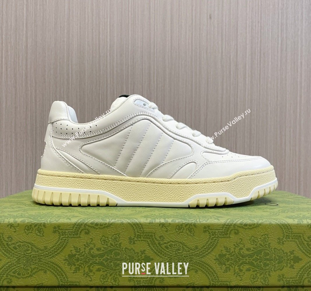 Gucci Re-Web Sneakers in White Leather 2024 0228 (KL-240228019)