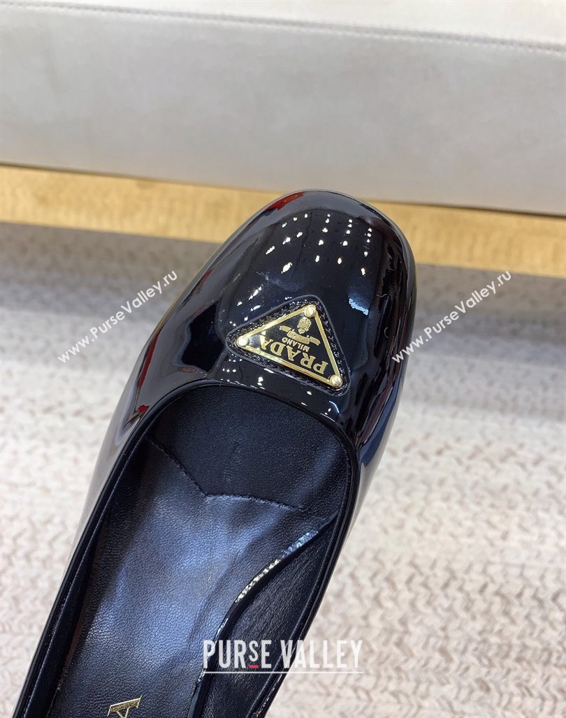 Prada Patent leather pumps 3.5cm Black 2024 0228 (KL-240228050)