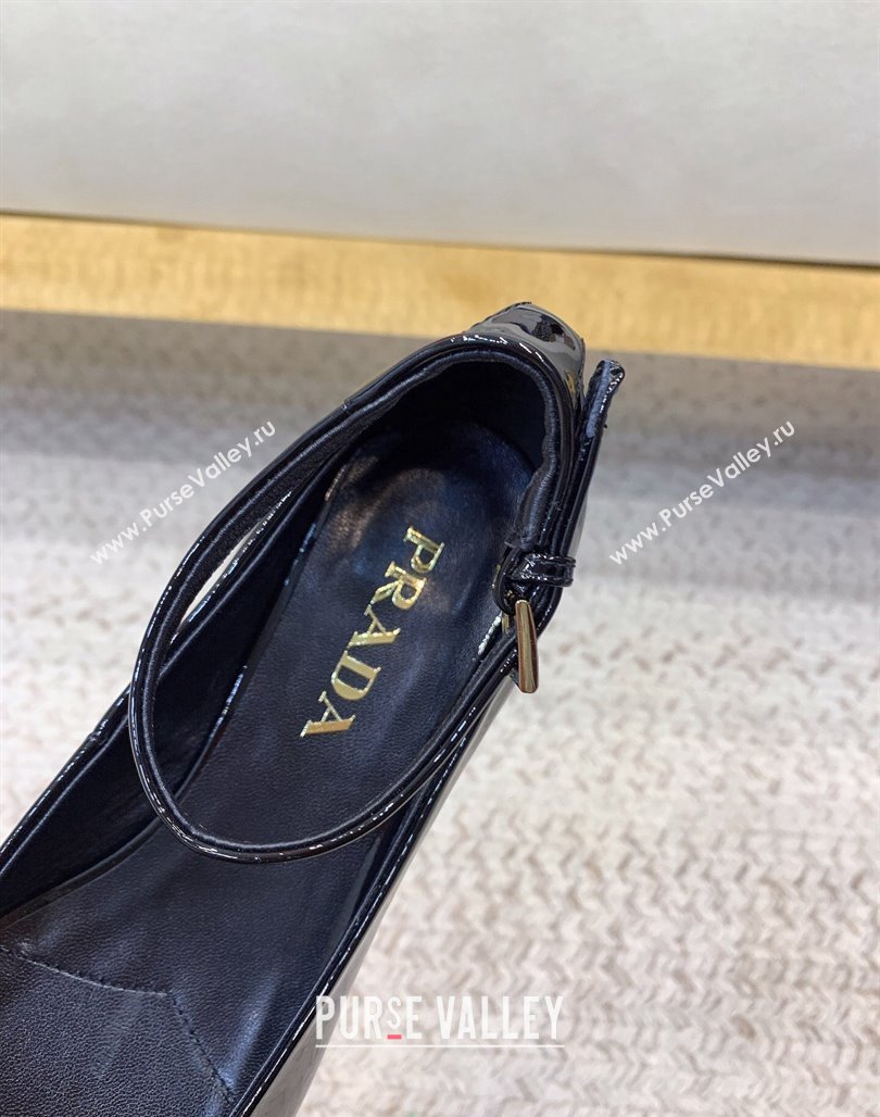 Prada Patent leather pumps 3.5cm Black 2024 0228 (KL-240228050)