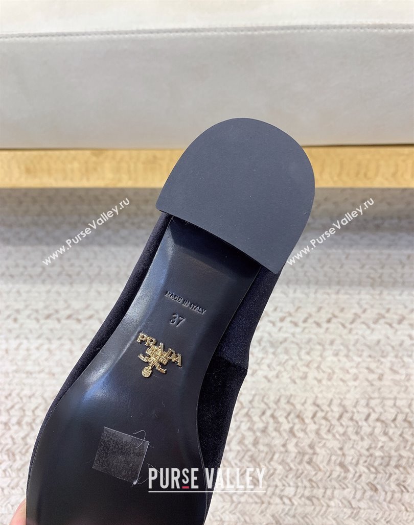 Prada Velvet pumps 3.5cm Black 2024 0228 (KL-240228051)