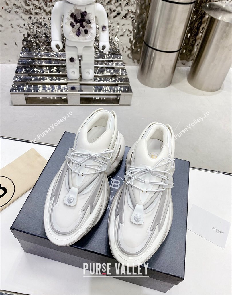 Balmain Unicorn high-top trainers 8cm in rubber and leather White2 2024 032802 (MD-240328068)
