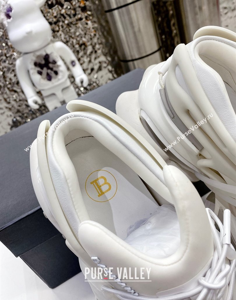 Balmain Unicorn high-top trainers 8cm in rubber and leather White2 2024 032802 (MD-240328068)
