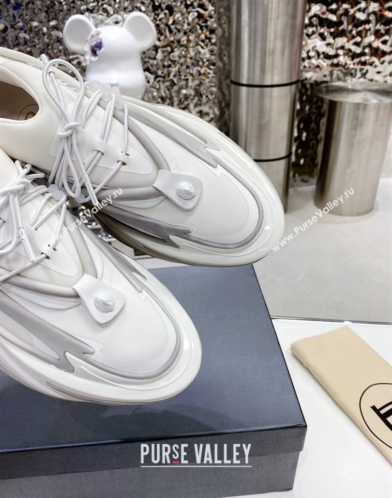 Balmain Unicorn high-top trainers 8cm in rubber and leather White2 2024 032802 (MD-240328068)