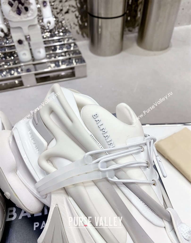 Balmain Unicorn high-top trainers 8cm in rubber and leather White2 2024 032802 (MD-240328068)