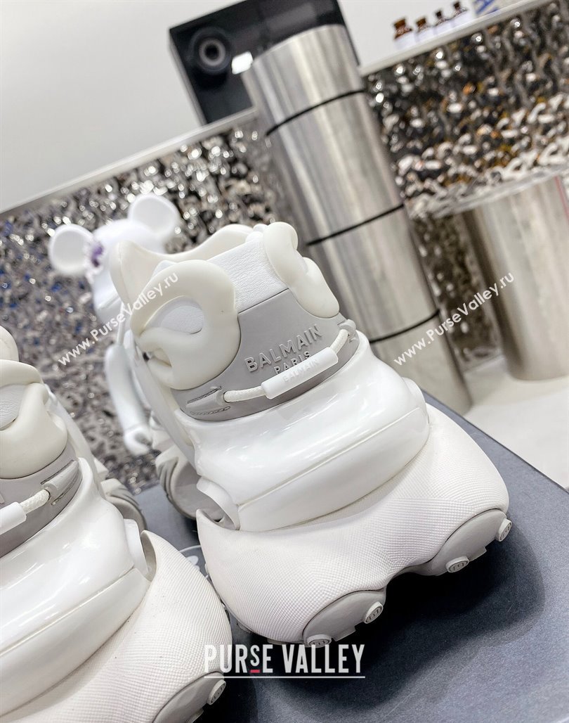 Balmain Unicorn high-top trainers 8cm in rubber and leather White2 2024 032802 (MD-240328068)