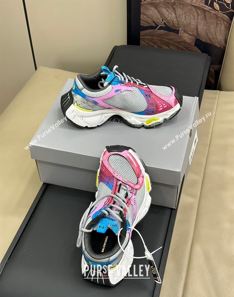 Balenciaga Stapler Trainers Sneakers in Mesh Multicolor 2024 1009 (SS-241009088)