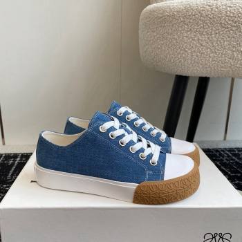 Loewe Terra Vulca Canvas Low-top Sneakers Denim Blue 2024 (KL-241009090)