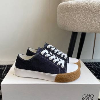 Loewe Terra Vulca Canvas Low-top Sneakers Dark Blue 2024 (KL-241009092)