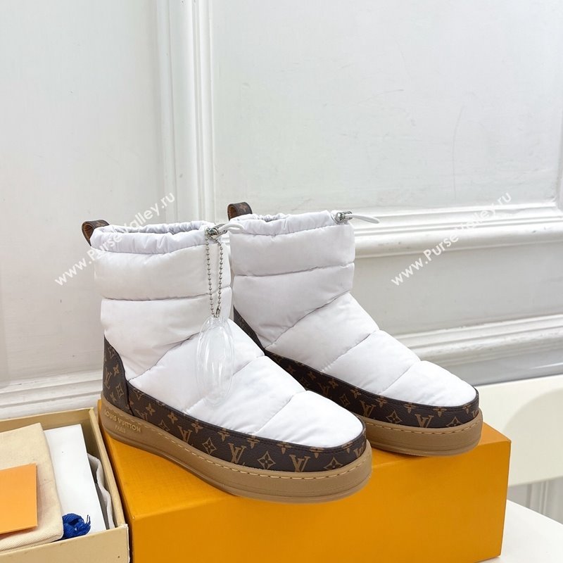 Louis Vuitton LV Cloud Ankle Boots in Nylon and Monogram canvas White 2024 1ADD4Q (MD-241122067)