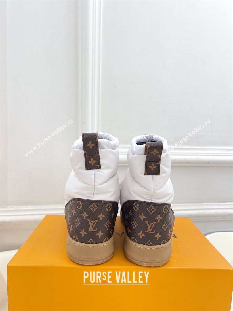 Louis Vuitton LV Cloud Ankle Boots in Nylon and Monogram canvas White 2024 1ADD4Q (MD-241122067)