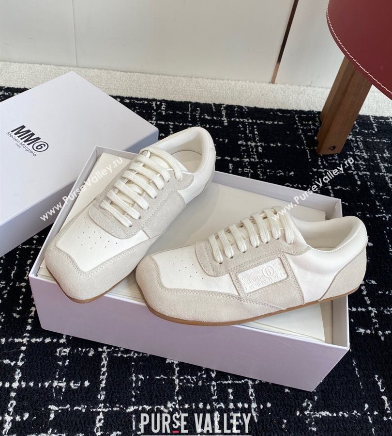 Maison Margiela MM6 Sneakers in White Leather and Suede 2025 (syt-250711034)