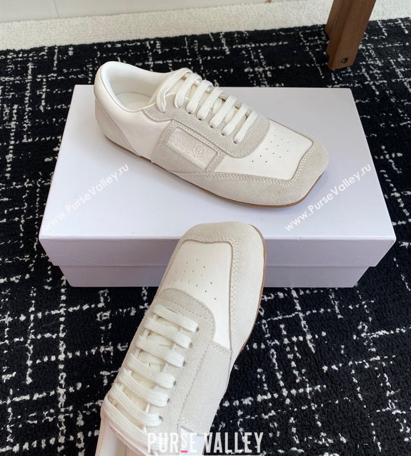 Maison Margiela MM6 Sneakers in White Leather and Suede 2025 (syt-250711034)