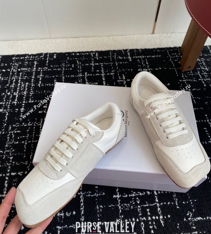 Maison Margiela MM6 Sneakers in White Leather and Suede 2025 (syt-250711034)