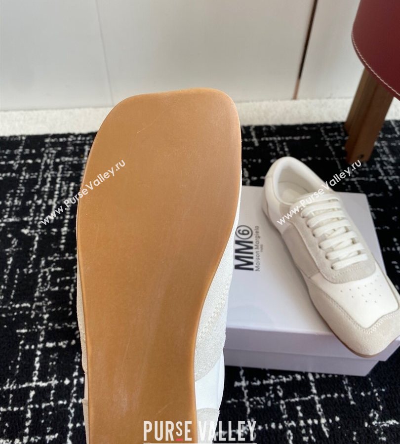 Maison Margiela MM6 Sneakers in White Leather and Suede 2025 (syt-250711034)