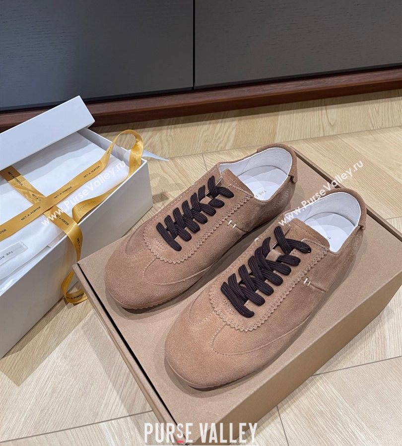 The Row Suede Sneakers Taupe Brown 2025 0711 (syt-250711035)