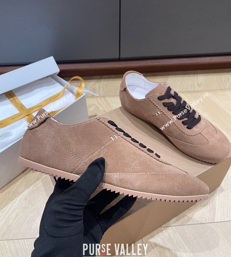 The Row Suede Sneakers Taupe Brown 2025 0711 (syt-250711035)
