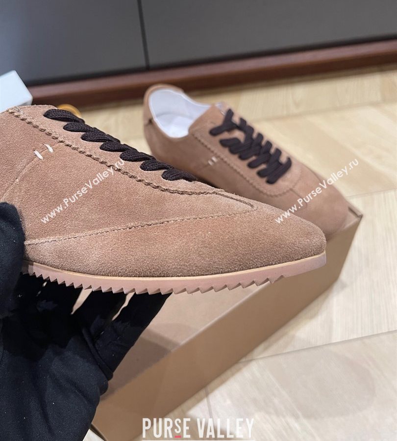 The Row Suede Sneakers Taupe Brown 2025 0711 (syt-250711035)