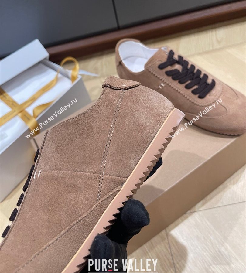 The Row Suede Sneakers Taupe Brown 2025 0711 (syt-250711035)