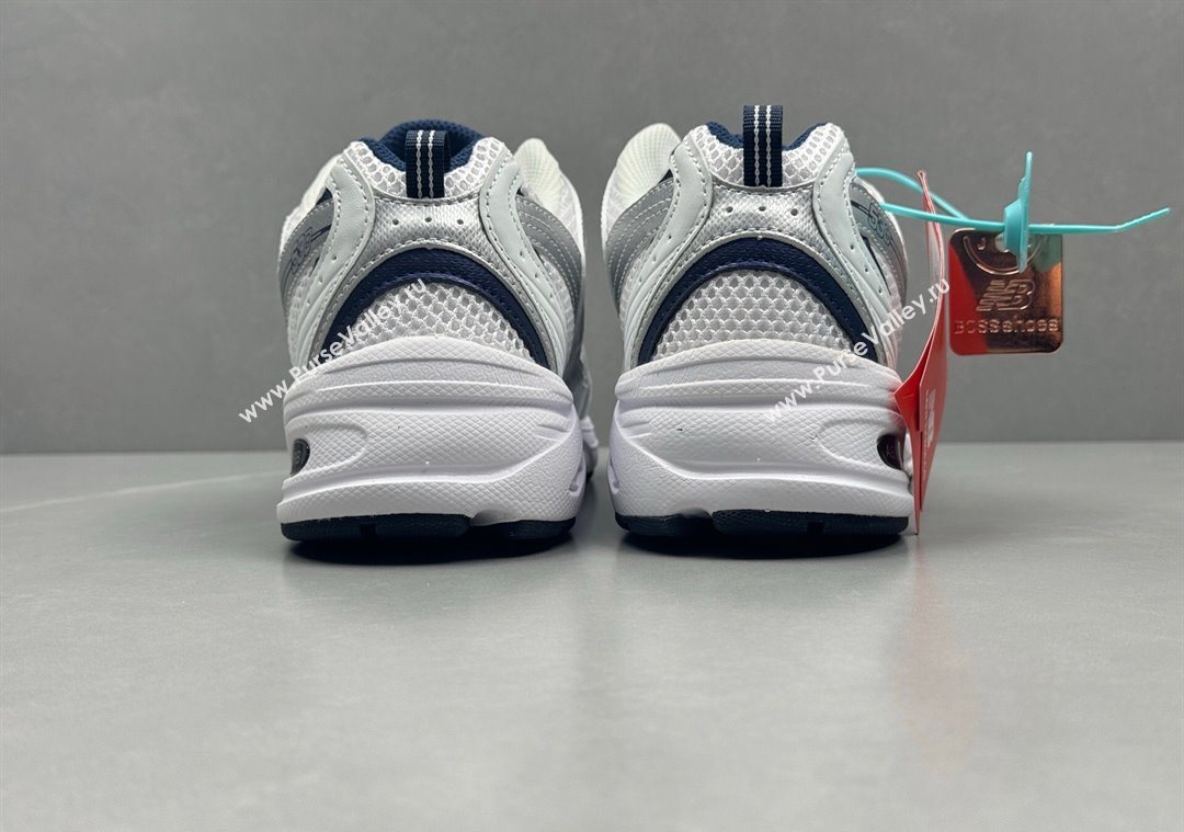 New Balance 530 Sneakers in Mesh and Leather White/Silver2 2025 0711 (13-250711019)
