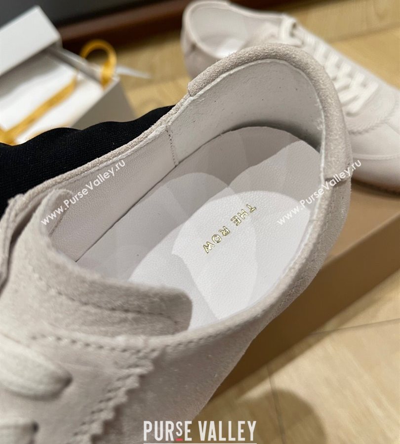 The Row Suede Sneakers White 2025 0711 (syt-250711036)