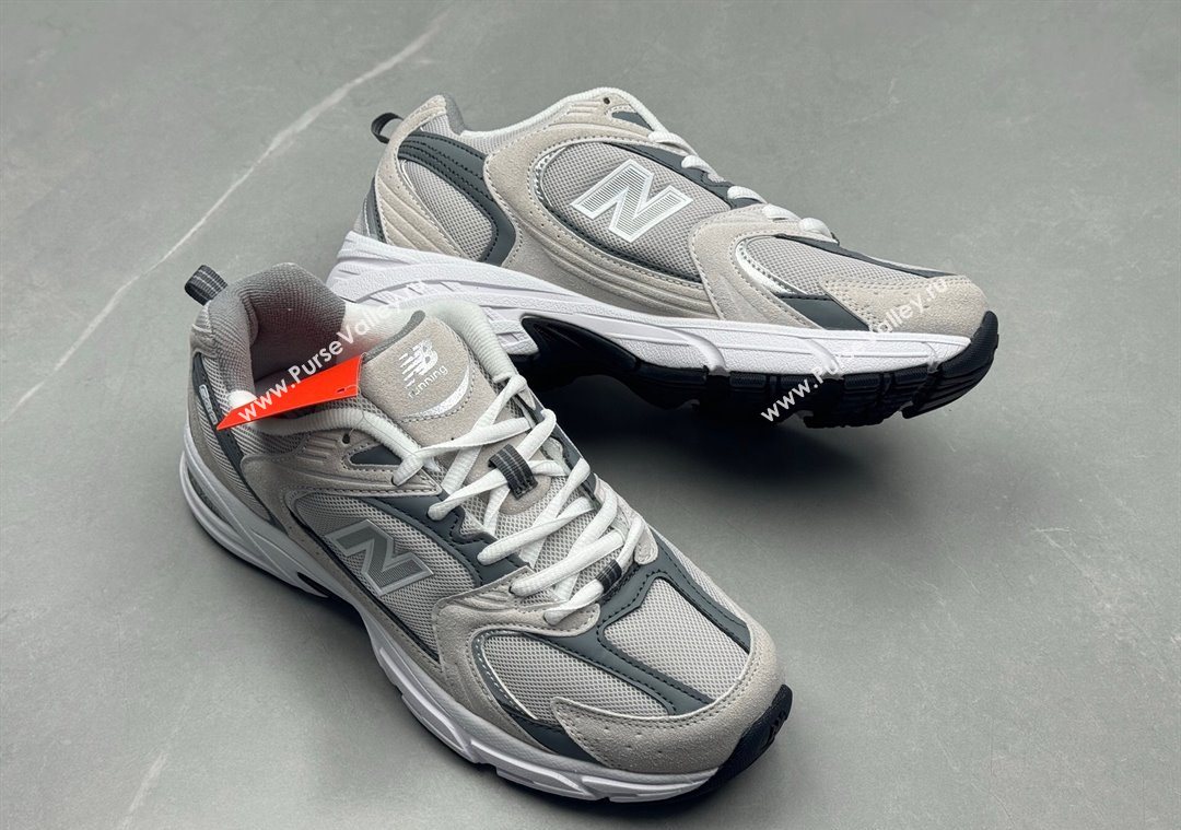 New Balance 530 Sneakers in Mesh and Leather Grey2 2025 0711 (13-250711020)