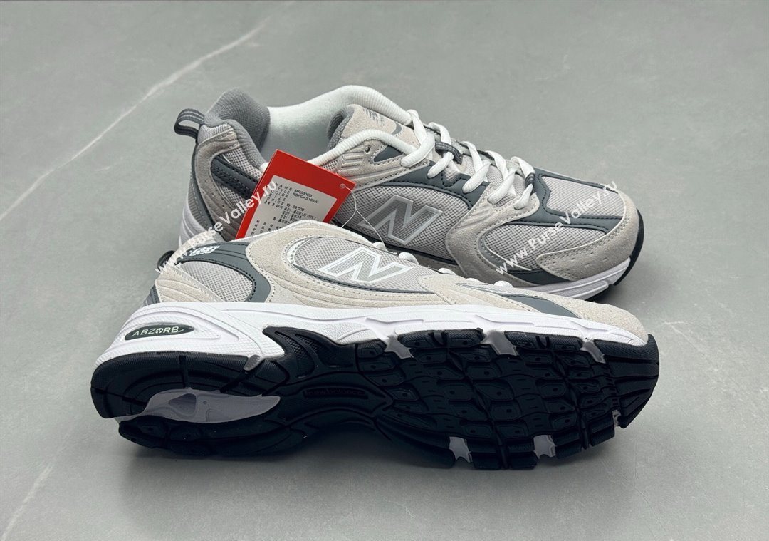 New Balance 530 Sneakers in Mesh and Leather Grey2 2025 0711 (13-250711020)