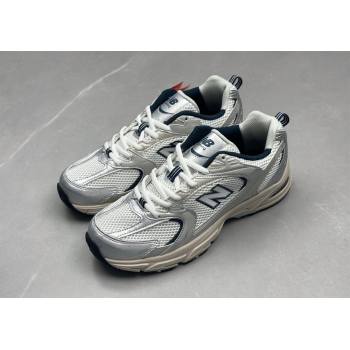 New Balance 530 Sneakers in Mesh and Leather Grey Silver 2025 0711 (13-250711018)
