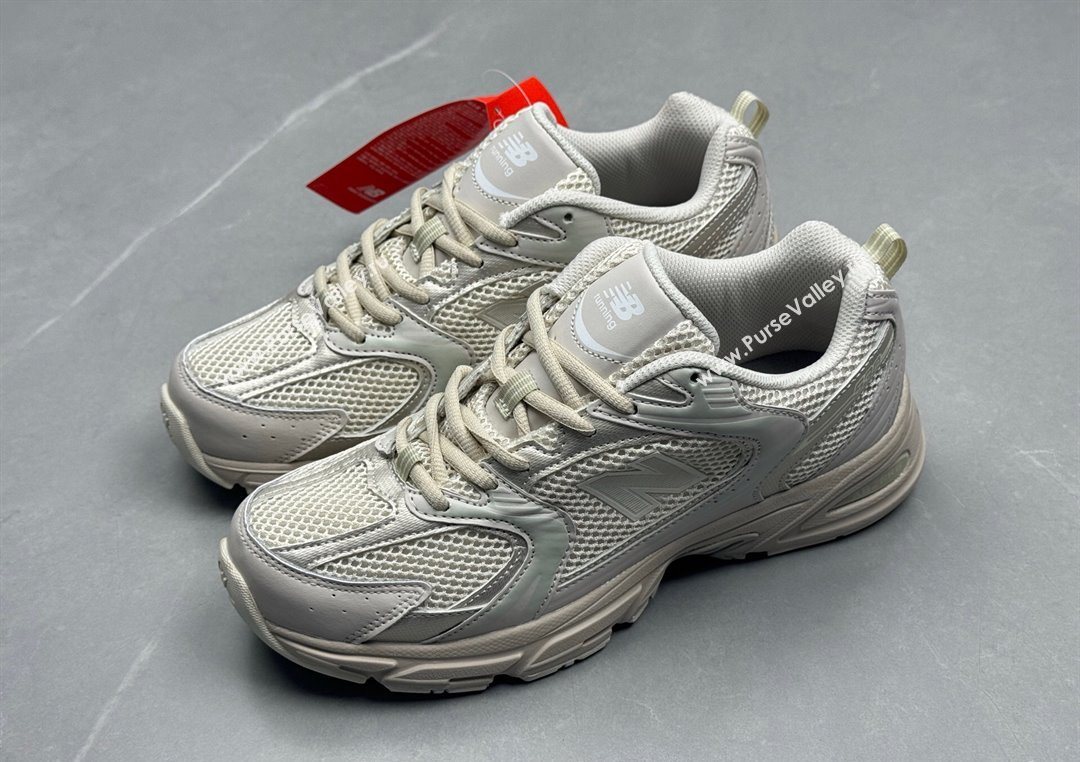 New Balance 530 Sneakers in Mesh and Leather Dusty Beige 2025 0711 (13-250711023)