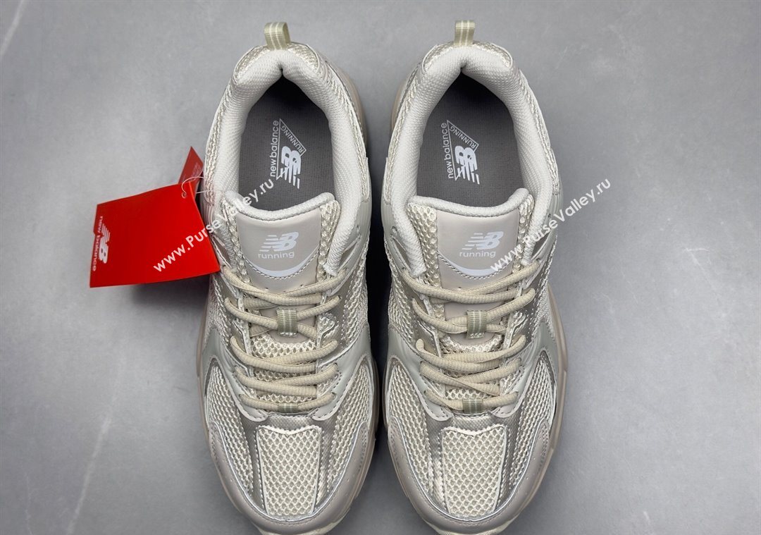 New Balance 530 Sneakers in Mesh and Leather Dusty Beige 2025 0711 (13-250711023)