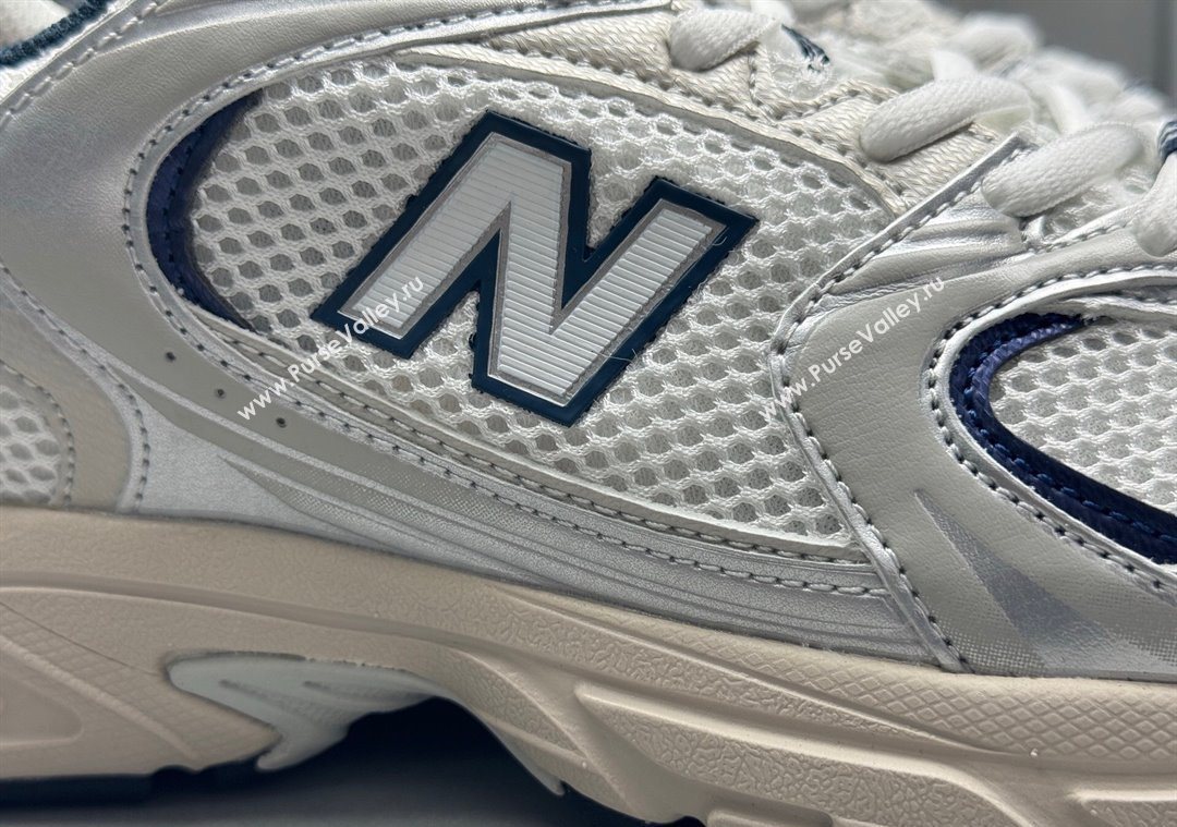 New Balance 530 Sneakers in Mesh and Leather Grey Silver 2025 0711 (13-250711018)