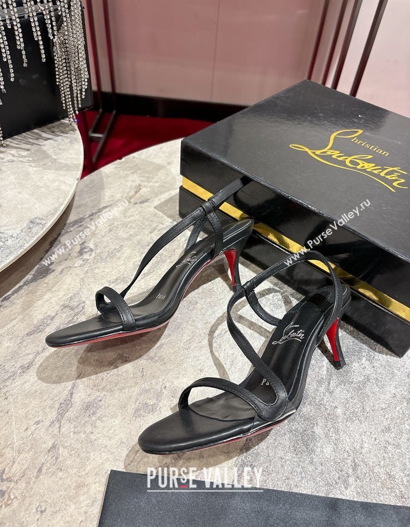 Christian Louboutin Rosalie Heel Sandals 6.5cm in Calf Leather Black 2025 (MD-250827060)