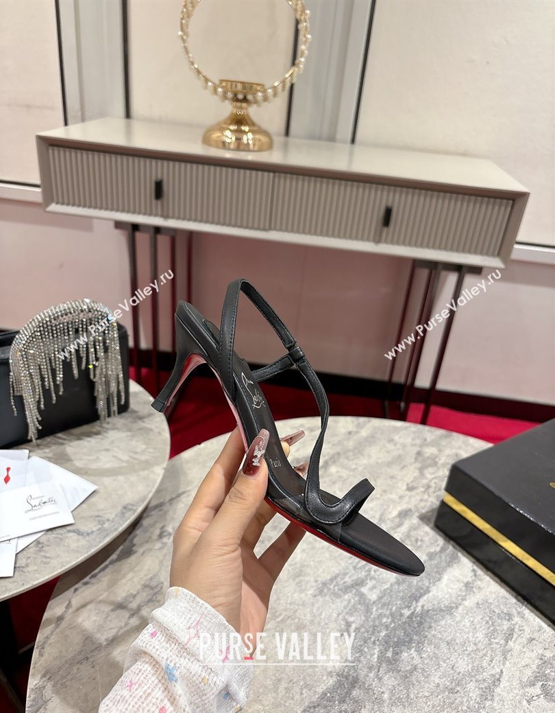 Christian Louboutin Rosalie Heel Sandals 6.5cm in Calf Leather Black 2025 (MD-250827060)