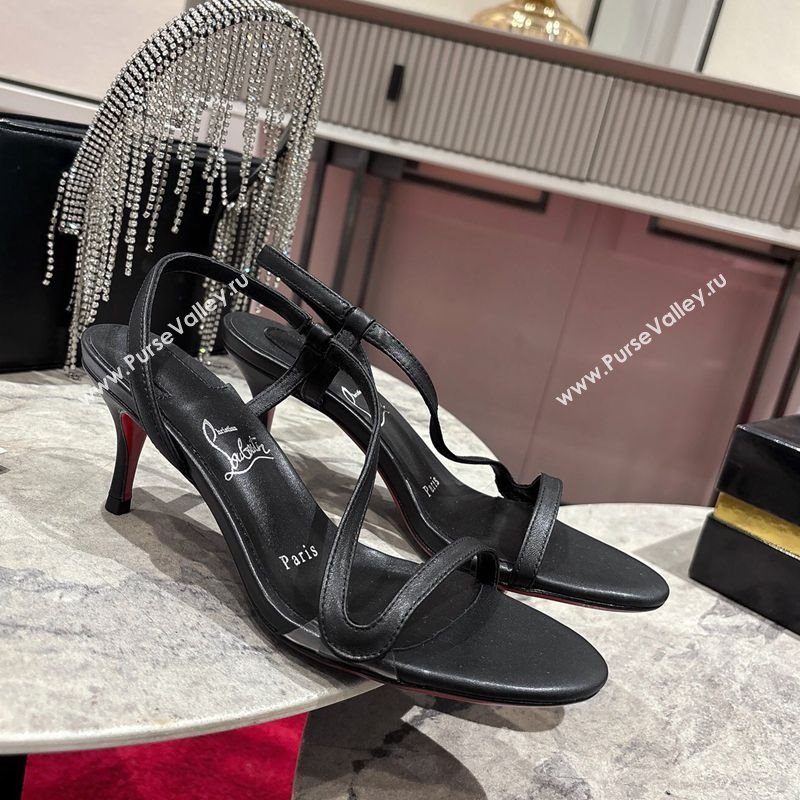 Christian Louboutin Rosalie Heel Sandals 6.5cm in Calf Leather Black 2025 (MD-250827060)