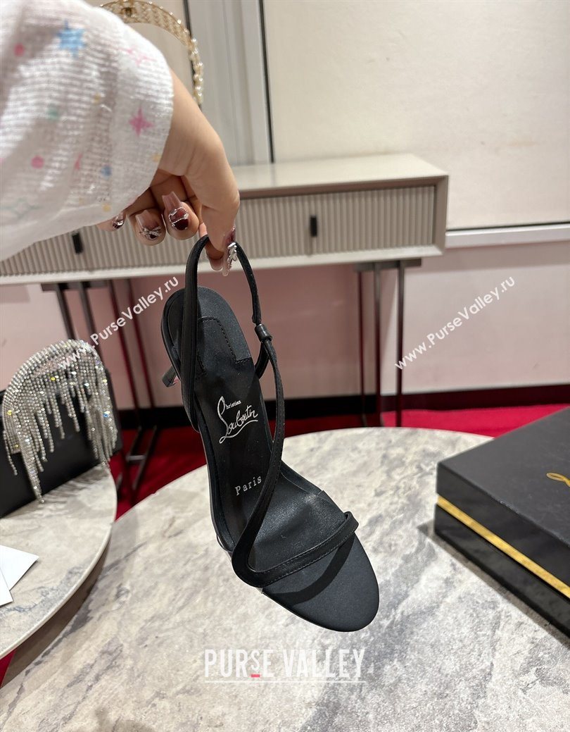 Christian Louboutin Rosalie Heel Sandals 6.5cm in Calf Leather Black 2025 (MD-250827060)